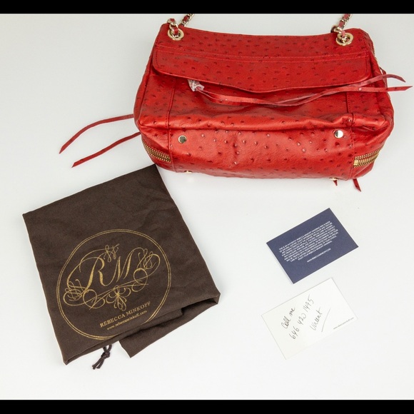Rebecca Minkoff Shoulder Bag Leather Red - Picture 4 of 6